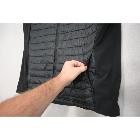Columbia Puffer Vest Black Insulated Full Zip Jacket Mens Sz XLT XL TALL - Picture 6 of 12
